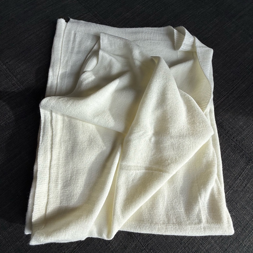Cream Poncho Scarf